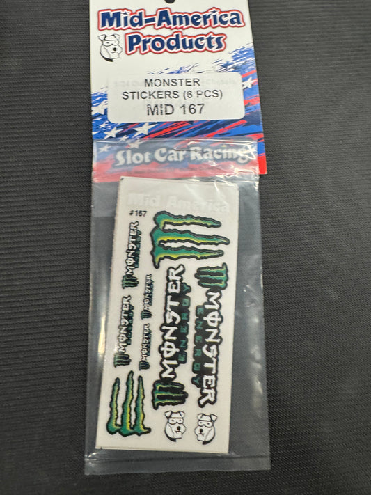 MID 167 1/24 MONSTER Body Detail Decals - 6 Misc Sheets