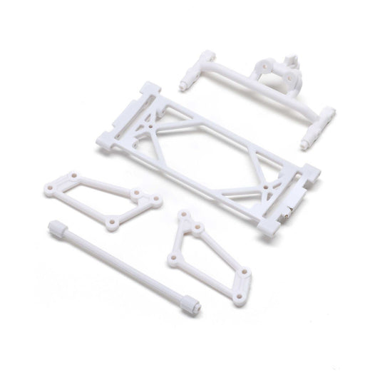 Front Wing Mount Set, White: 22S Sprint