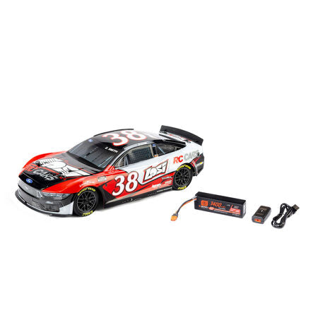 1/12 NASCAR RC Race Car Zane Smith No. 38 2026 Losi Ford Mustang 2S AWD RTR Brushed On-Road (Battery & Charger Included)