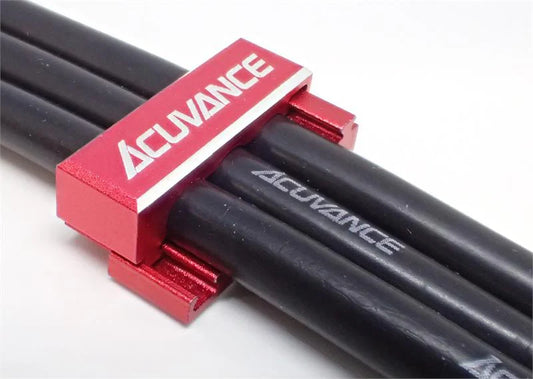 Anodized Aluminum Wire Clamp - Crimp E-Joint Red 15107