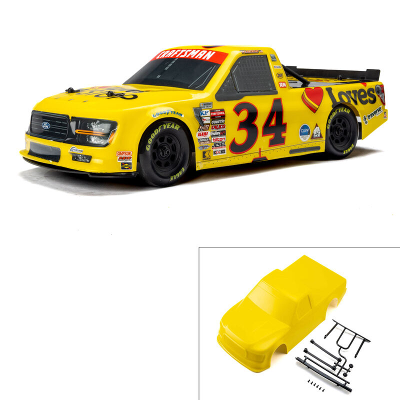1/12 Pre-Cut 2024 Ford F-150 Truck Clear Body: Losi NASCAR