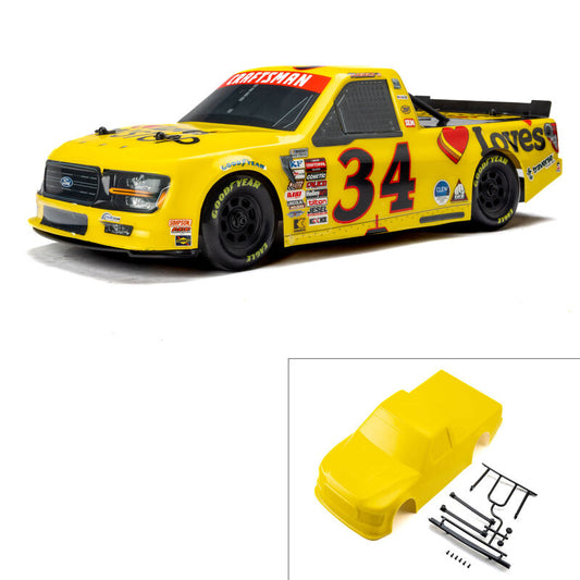 1/12 Pre-Cut 2024 Ford F-150 Truck Clear Body: Losi NASCAR
