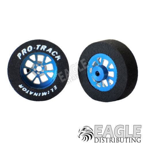 3/32 x 1 1/16 x .300 Blue Bulldog Drag Rear Wheels with Nat. Rubber Tires