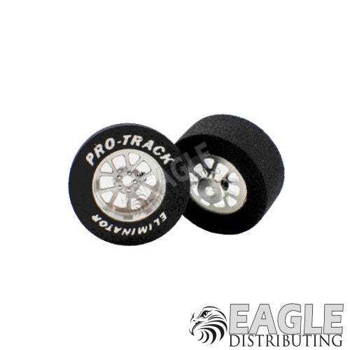 3/32 x 1 1/16 x .435 Bulldog Drag Rear Wheels with Nat. Rubber Tires PRON404M