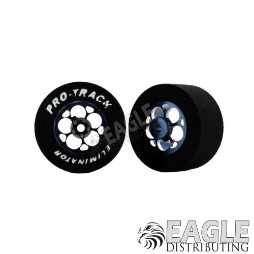 3/32 x 1 1/16 x .500 Gunmetal Magnum Drag Rear Wheels with Nat. Rubber Tires