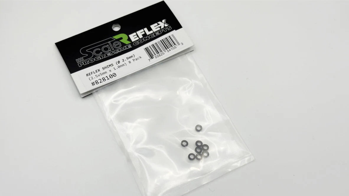 Reflex Shims (2.5mm x 5mm x 1.0 thick) 8 Pack [Scale Reflex] 828100