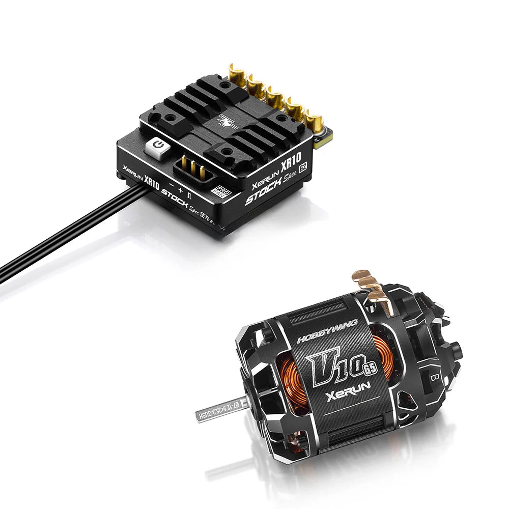 XR10 Stock Spec G2 ESC & V10 21.5T G5 Torque Motor Combo