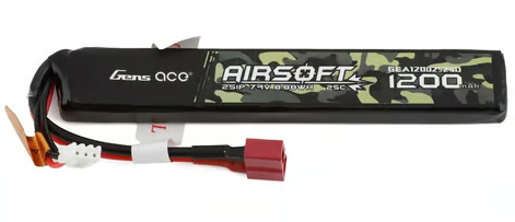 Gens Ace 2S 25C Airsoft LiPo Battery w/Deans Plug (7.4V/1200mAh)