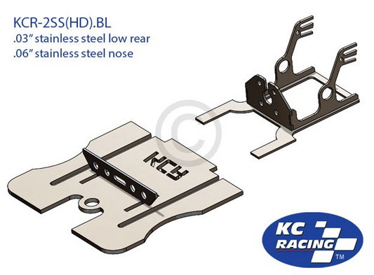 BRUSHED Stainless Drag Racing Chassis Kit (KCR15-SS)