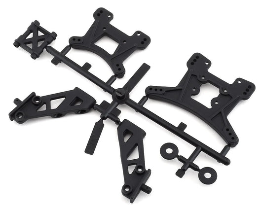 ASC21503 Team Associated Reflex 14B/14T Front & Rear Shock Tower Set w/Wing Mounts