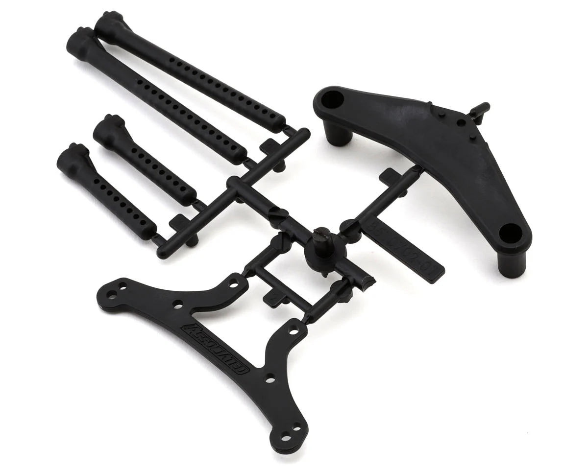Team Associated RC10TC8 Front Bumper & Body Post Set