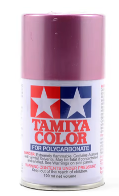 Tamiya PS-50 Sparkling Pink Anodized Aluminum Lexan Spray Paint (100ml) TAM86050