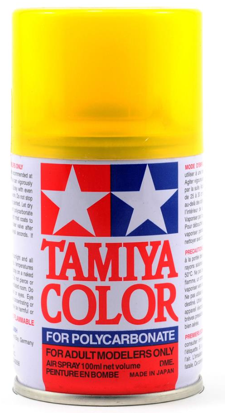 Tamiya PS-42 Translucent Yellow Lexan Spray Paint (100ml) TAM86042