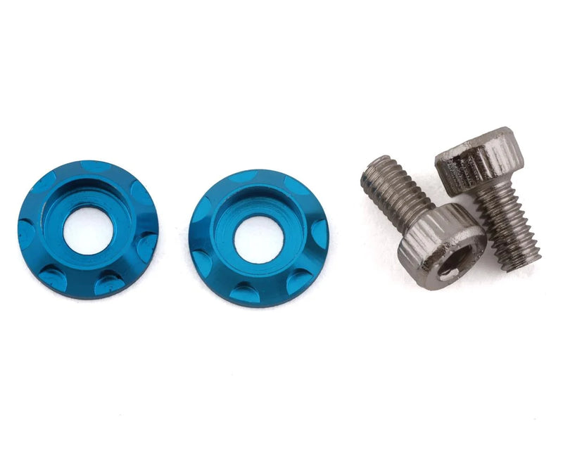 Team Brood 8mm Motor Washer Heatsink w/Screws (Light Blue) (2) (8mm)