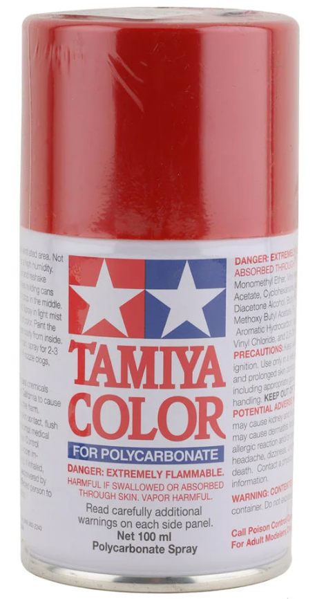 Tamiya PS-60 Bright Mica Red Lexan Spray Paint (100ml) TAM86060