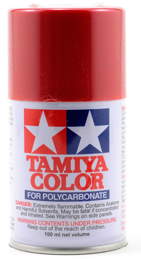 Tamiya PS-15 Metallic Red Lexan Spray Paint (100ml) TAM86015