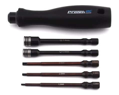 ProTek RC "TruTorque" 5-Piece 1/4" Drive Hex & Nut Driver Set