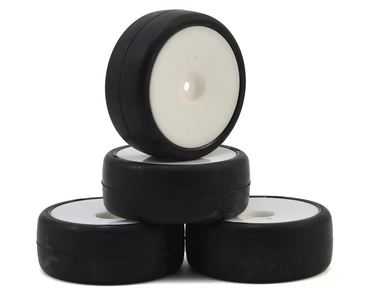 Contact Pre-Mounted A30 Carpet Spec 1/10 Touring Car Tires (White) (4) (A30)