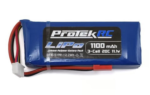 ProTek RC 3S "High Power" LiPo 20C Battery Pack (11.1V/1100mAh)  PTK-5179