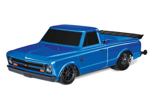 Traxxas Drag Slash 1/10 2WD RTR No Prep Truck w/1967 Chevrolet C10 Body w/TQi 2.4GHz Radio & TSM Blue