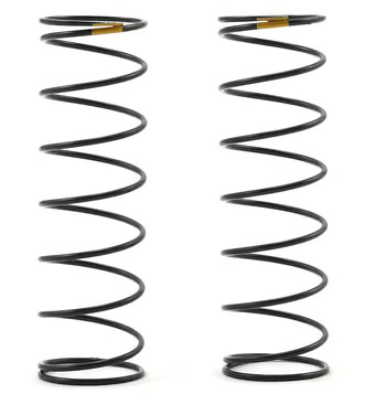 Team Associated 12mm Rear Shock Spring (2) (Yellow/2.30lbs) (61mm Long)