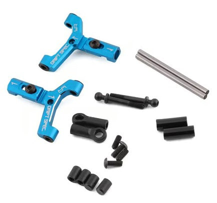 Yeah Racing Tamiya TT-02 RWD Aluminum Adjustable Lower Front Suspension Arms (Blue) (2) TATT-009BU