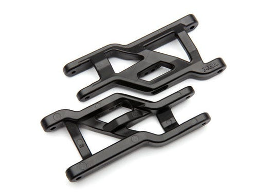 TRAXXAS Suspension arms, black, front, heavy duty (2)