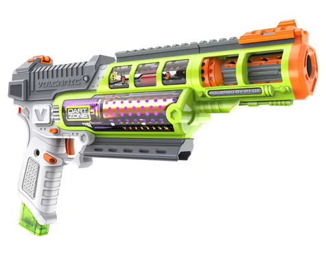 DZN6612 Dart Zone Max Nitroshot+™ Volcanic Pro™ Blaster Set w/Safety Glasses & Half-Length Darts