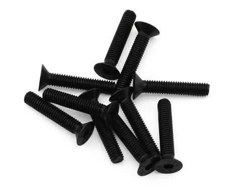EcoPower 3mm "High Strength" Steel Flat Head Screws (10) (3x16mm)