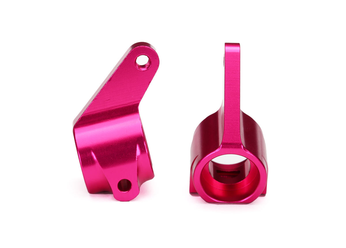 TRAXXASSTEERING BLOCK ALUMINUM PINK