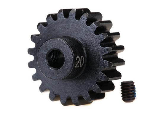 TRAXXAS Gear, 20-T pinion (32-p), heavy duty (machined, hardened steel)/ set screw