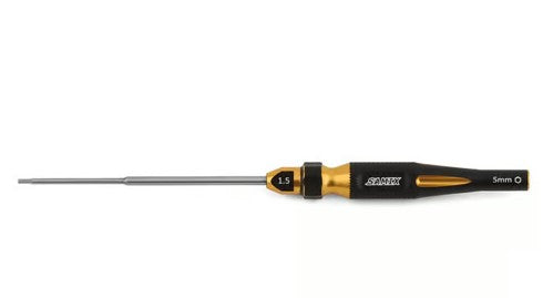 Samix TRX-4M 2-in-1 Hex Wrench/Nut Driver (Gold) (1.5mm Hex/5mm Nut) SAMTRX4M-SD15