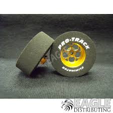 3/32 x 1 1/16 x .300 Gold Magnum Drag Rear Wheels with Nat. Rubber Tires (Copy)