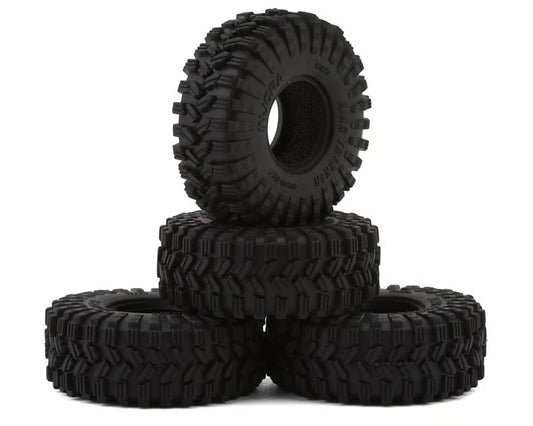 Injora 0.7" King Trekker Micro Rock Crawler Tires (4) (40mm OD) (S5) w/Foam Inserts