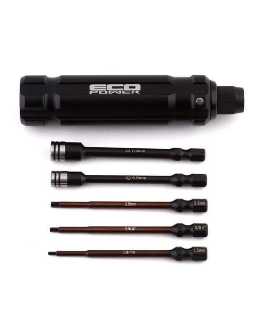 EcoPower 5 Piece 1/4" Hex & Nut Driver Set