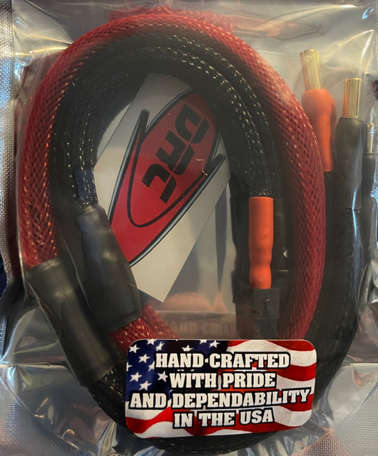 DRC 2S Charge Leads XT60 to 5mm bullet (Red-Black)