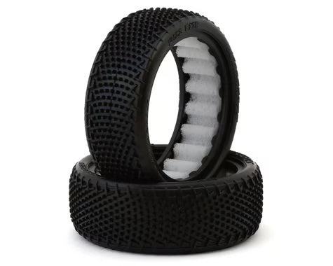 JConcepts Fuzz Bite Wide 2.2" 2WD Front Buggy Carpet Tires (2) (Purple)