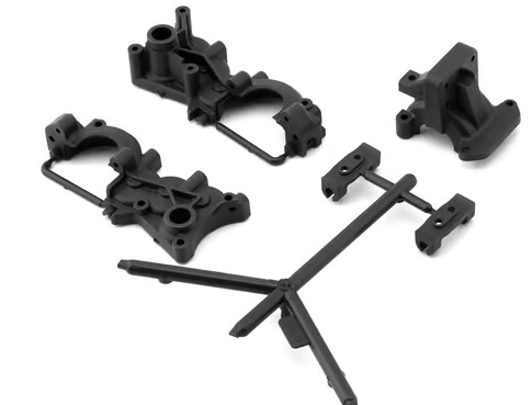 Team Associated RC10B7/RC10B7D Factory Team Laydown Gearbox (Carbon)