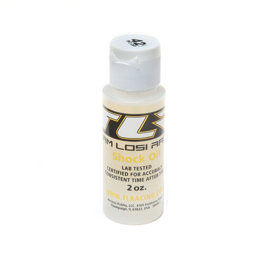 TLR SILICONE SHOCK OIL, 42.5WT, 563CST, 2OZ