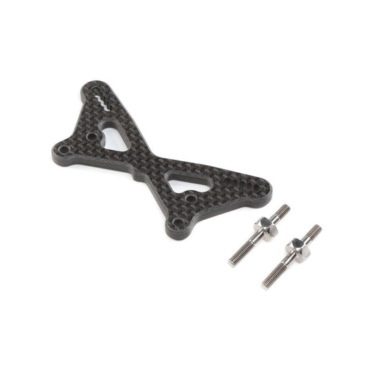 TLR Carbon Front Tower w/Ti Standoffs: 22 5.0 TLR334054