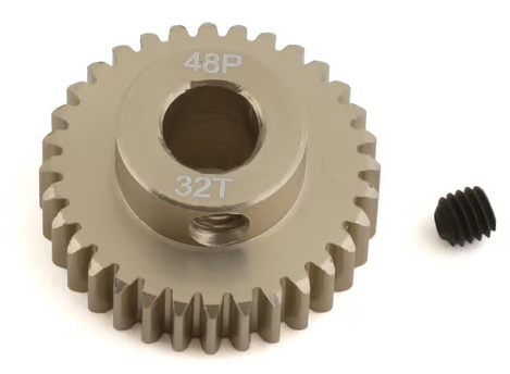 ProTek RC 48P Lightweight Hard Anodized Aluminum Pinion Gear (5.0mm Bore) (32T) PTK-8652