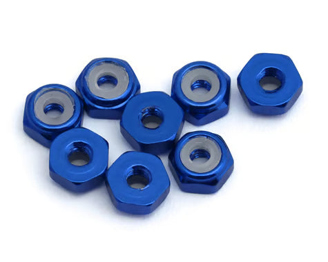 Kyosho 2mm Aluminum Ny-Lock Nuts (Blue) (8) KYOMZW128BL