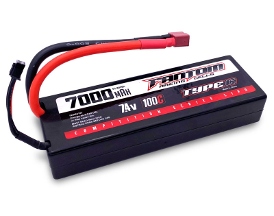 FANTOM - 7000mAh, 7.4v, 2-Cell, Deans Connector – NEW IMPROVED CASE