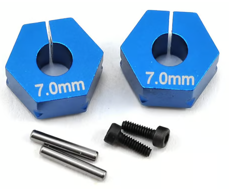 Team Associated 7.0mm Factory Team Aluminum Clamping Wheel Hex (2)