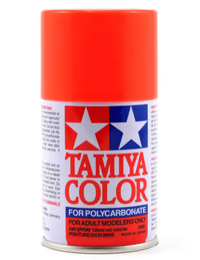 Tamiya PS-20 Fluorescent Red Lexan Spray Paint (100ml)