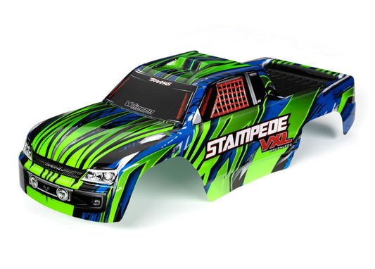 TRAXXAS STMPD VXL, BODY, GRN/BLU