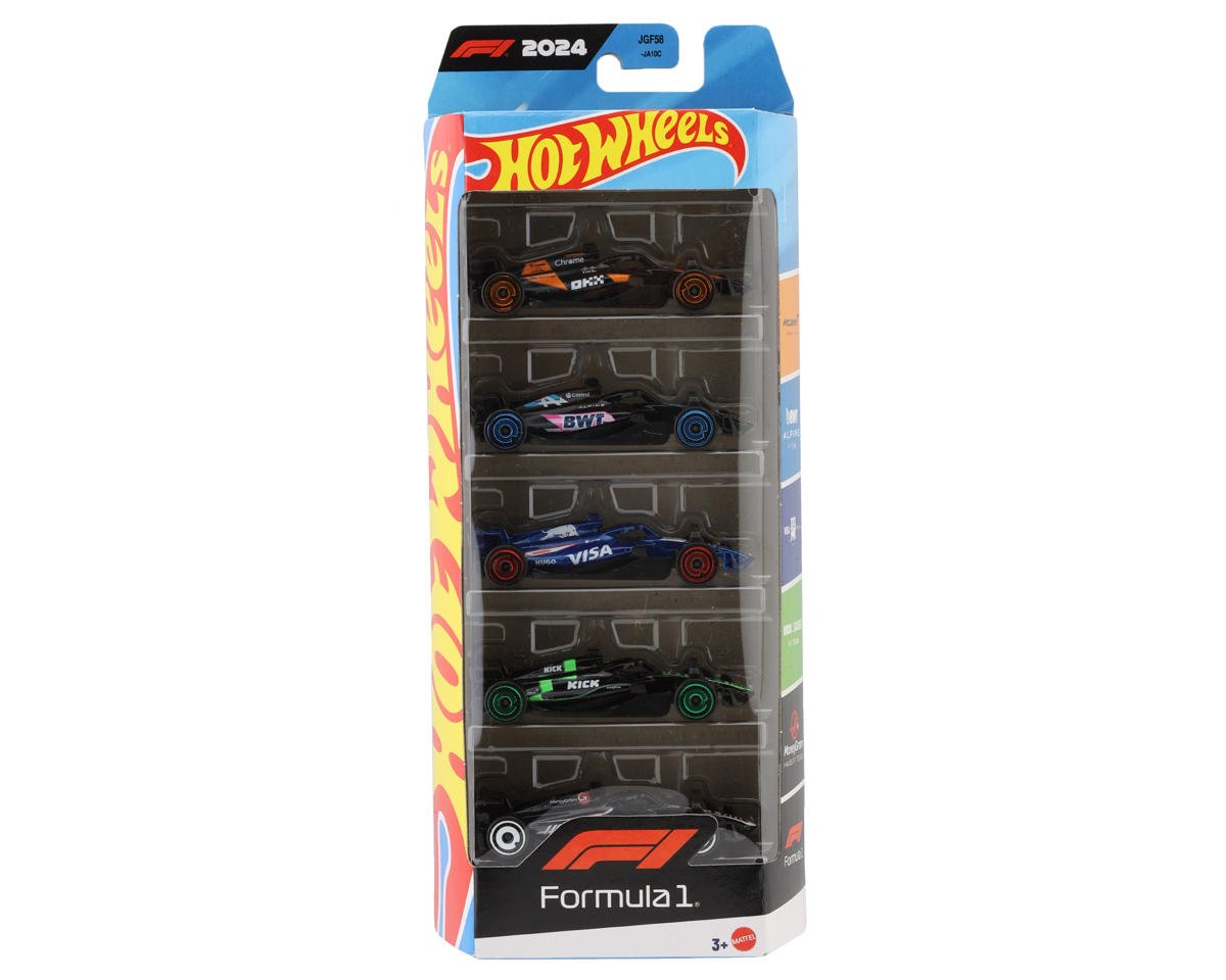 Mattel Hot Wheels® 1/64 F1 Five Pack Die-Cast Models