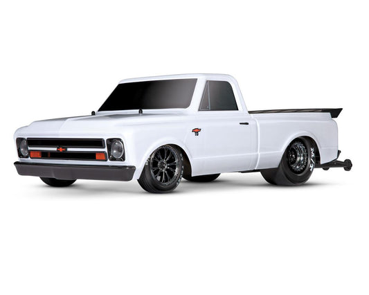 Traxxas Drag Slash 1/10 2WD RTR No Prep Truck w/1967 Chevrolet C10 Body w/TQi 2.4GHz Radio & TSM White