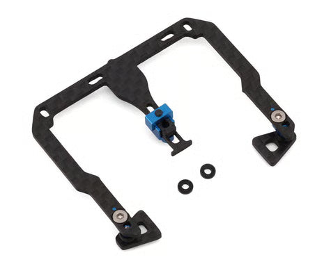 NEXX Racing Team Associated RC28 Carbon Fibber Battery & Center Shock Mount Set