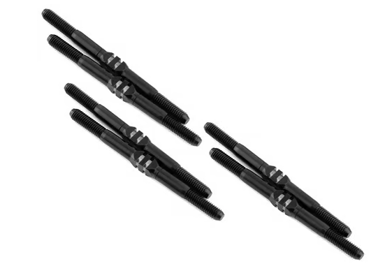 Whitz Racing Products HyperMax TLR 22 5.0 Elite 3.5mm Titanium Turnbuckle Kit (Black)
